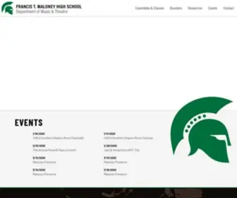 Maloneymusic.com(The Francis T. Maloney High School Instrumental Music Department) Screenshot