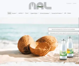 Malorganic.com(Discover our Organic Coconut and Jackfruit products and many more) Screenshot