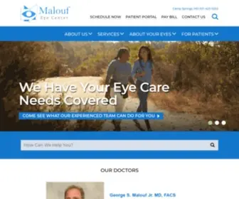 Maloufeyecenter.com(Malouf Eye Center) Screenshot
