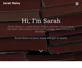 Maloy.co(About Sarah Maloy Sarah) Screenshot