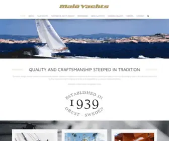 Maloyachts.se(Malö Yachts) Screenshot