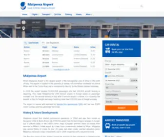 Malpensaairport.net(Milan Malpensa Airport Guide (MXP)) Screenshot