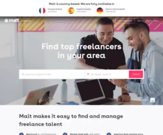 Malt.com(Power your projects with top freelancers on Malt) Screenshot