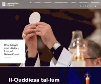 Maltadiocese.org(Arċidjoċesi ta' Malta) Screenshot