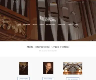 Maltainternationalorganfestival.com(Malta International Organ Festival) Screenshot