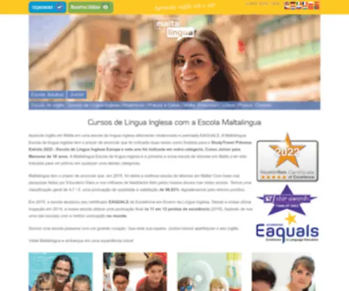 Maltalingua.com.br(Aprender inglês em Malta) Screenshot