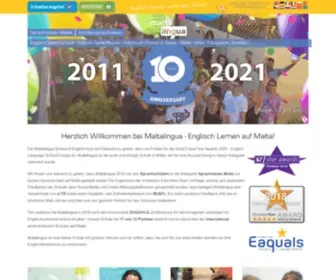Maltalingua.de(Maltalingua Englisch Sprachschule) Screenshot