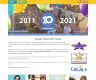 Maltalingua.nl(Engels leren in Malta met Maltalingua Taalschool) Screenshot