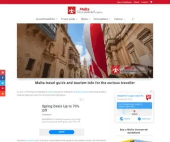 Maltauncovered.com(Malta Travel Guide and Tourism Info full of local knowledge) Screenshot