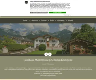 Maltermoos.de(Landhaus Maltermoos) Screenshot