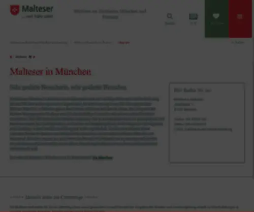 Malteser-Muenchen.de(München) Screenshot