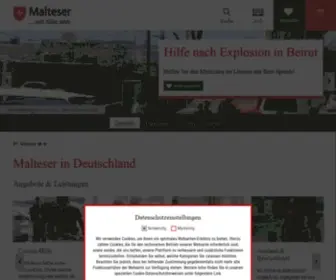 Malteser.org(Als katholische Hilfsorganisation engagieren wir uns für Menschen in Notlagen) Screenshot