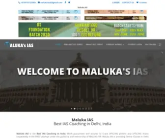 Malukaias.com(Maluka IAS academy) Screenshot