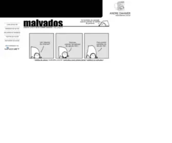 Malvados.com.br(Quadrinhos de humor de Andre Dahmer) Screenshot