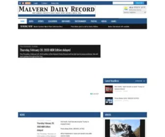 Malvern-Online.com(HOT SPRING COUNTY'S ONLY DAILY NEWS SOURCE SINCE 1916) Screenshot