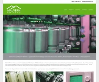 Malvernboilers.co.uk(Malvern Boilers Ltd is a successful Original Equipment Manufacturer (OEM)) Screenshot