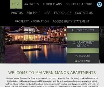 Malvernmanor.com(Malvern Manor Apartments) Screenshot