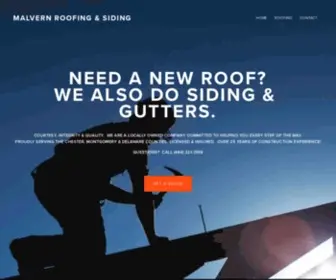 Malvernroofingsiding.com(Malvern Roofing & Siding) Screenshot