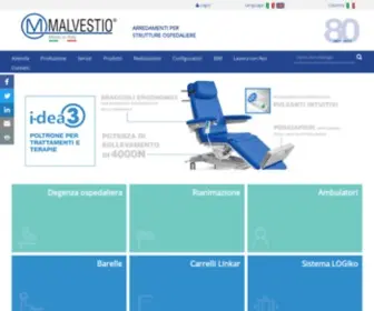 Malvestio.it(Arredi per ospedali) Screenshot