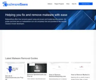 Malwarefixes.com(Malware and Virus Removal Guide) Screenshot