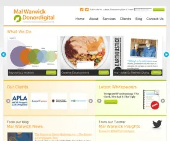 Malwarwick.com(MAL WARWICK DONORDIGITAL) Screenshot