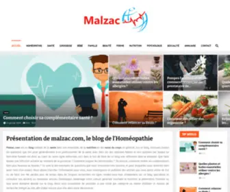 Malzac.com(Homéopathie) Screenshot