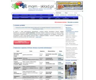 Mam-Sklad.pl(Portal budowlany. Właśnie znalazłeś najtańsze materiały) Screenshot
