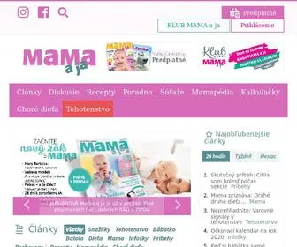 Mamaaja.sk(MAMA a ja) Screenshot