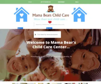 Mamabearschildcarecenter.com(Our home tab) Screenshot