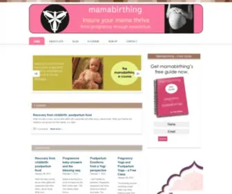 Mamabirthing.com(Mama Birthing) Screenshot