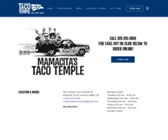 Mamacitastacotemple.com(Best Tacos Asheville Authentic Tortillas Tortas Al Pastor Outdoors) Screenshot