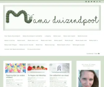 Mamaduizendpoot.com(Omdat een mama zo veel meer is dan alleen een mama) Screenshot