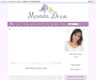 Mamaedisse.com.br(Mamãe Disse) Screenshot