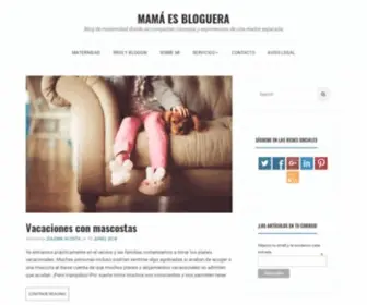 Mamaesbloguera.com(Mamá es bloguera) Screenshot