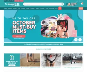 Mamahood.com.sg(Singapore Best Baby Shop) Screenshot