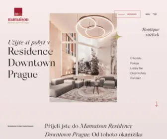 Mamaisondowntown.com(Mamaison Residence Downtown Prague) Screenshot