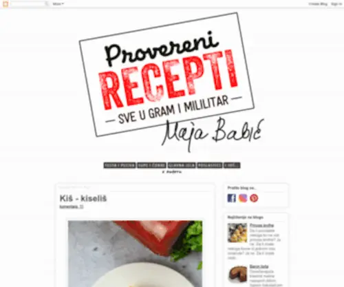 Mamajacooks.blogspot.com(Provereni recepti by Maja Babi) Screenshot