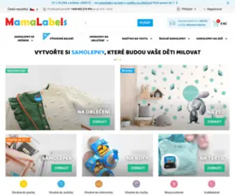 Mamalabels.cz(Samolepky se jménem pro děti) Screenshot