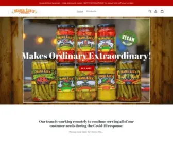 Mamalils.com(Mama Lil's Pickled Peppers and Fine Condiments) Screenshot