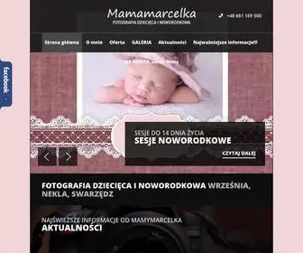 Mamamarcelka.com(Fotografia dziecięca i noworodkowa Września) Screenshot