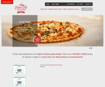 Mamamiadeli.com(Mama Mia Italian Deli and Pizzeria) Screenshot