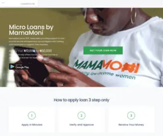 Mamamoni.com.ng(Micro loans to low income Women in Nigeria) Screenshot