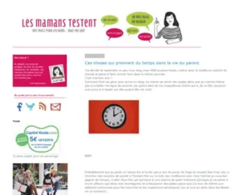 Mamanstestent.com(Les Mamans Testent) Screenshot