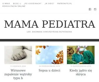 Mamapediatra.pl(Dagmara Chmurzyńska) Screenshot