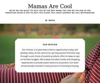 Mamasarecool.com(Best Mamas Advice & Baby Products) Screenshot