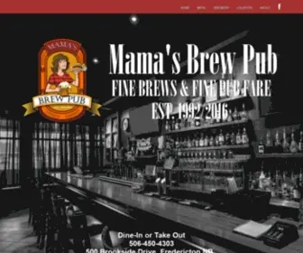 Mamasbrewpub.com(Mama's Brew Pub) Screenshot