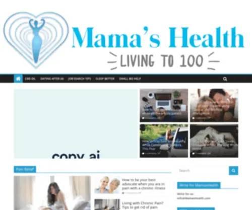 Mamashealth.com(Easy to understand information about health) Screenshot