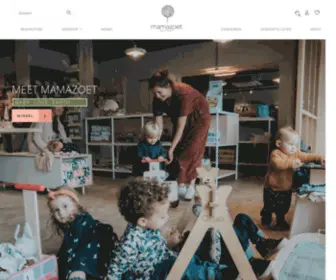 Mamazoet.be(Onze merkjes zijn stuk voor stuk zorgvuldig gekozen) Screenshot