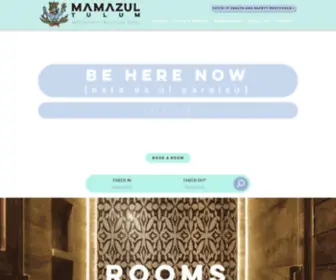 Mamazultulum.com(The best Boutique Hotel & Mezcaleria in Tulum) Screenshot