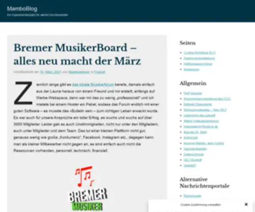Mambodancer.de(MamboBlog) Screenshot